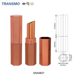 Flacon de rouge à lèvres en verre mat rose, tube vide pour rouge à lèvres, emballage rond pour rouge à lèvres, flacon de baume à lèvres mat - Product Image 2