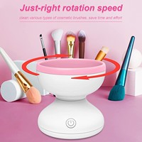 Outil de maquillage de laveuse de brosse à séchage rapide automatique pour la bouffée de poudre de nettoyage en profondeur et l'outil de visage de correcteur d'oeuf de maquillage