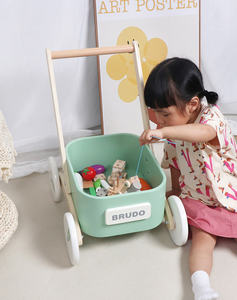 Nouveaux accessoires pour bébé <span class=keywords><strong>Chariot</strong></span> <span class=keywords><strong>de</strong></span> <span class=keywords><strong>marche</strong></span> Exercice d'équilibre Apprentissage anti-renversement Jouets en bois pour bébé 0-12 mois Jouet pour enfants Garçons Filles - Product Image 4