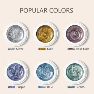 Nouveauté : Gel de peinture dégradé haute pigmentation 20 couleurs 5ml pour nail art français - Product Image 4