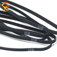 Courroie de distribution 2GT GT2 2M 308/310/312/318/320/322/324/326mm à bas prix, largeur 5~15mm, courroie en boucle fermée 2GT pour imprimante 3D