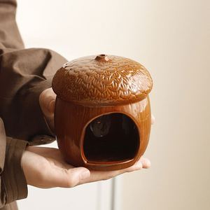 Maison igloo en céramique écologique Golden Bear Special pour hamsters avec contrôle de la température et refroidissement estival pour cochons d'Inde - Product Image 2