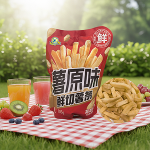 Frites de pommes de terre biologiques au prix le plus avantageux, fournisseur en gros de frites croustillantes et salées, frites de pommes de terre avec emballage personnalisé - Product Image 1