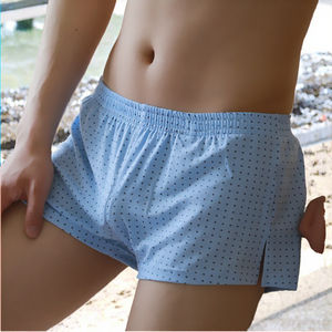Boxers mi-taille tendance pour hommes 100 % coton, shorts décontractés amples en maille respirante imprimés numériquement avec taille élastique - Product Image 3