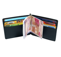Portefeuille organisateur à fermeture éclair en cuir Saffiano A7 de qualité supérieure avec pochettes Flyleaf, disponible en 13 couleurs