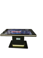 Table de jeu tactile interactive 55 pouces avec CMS Cloud, éclairage ambiant RGB, accepteur de billets et de pièces, table multi-touch pour lieux de divertissement