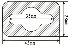 Nhựa Tự Dính Treo Tab Euro Lỗ Treo Tab Móc Áo Các Tông Đóng Gói Siêu Thị Bao Bì Snap Hiển Thị Vớ Móc - Product Image 2