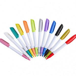 Custom Logo Printed Acrylic Marker <b>Pen</b> Set 12 Colors Permanent Ink for Fabric OEM/ODM Service Available - Product Image 1