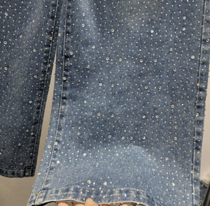 <span class=keywords><strong>Jeans</strong></span> da <span class=keywords><strong>Donna</strong></span> Peeqi Fashion Street con Tasche e Strass, <span class=keywords><strong>Jeans</strong></span> Casual Dritti Taglie Forti, Pantaloni <span class=keywords><strong>Cargo</strong></span> in Denim per Donne - Product Image 5