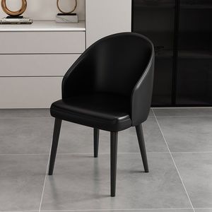 <span class=keywords><strong>Chaise</strong></span> de salle à manger nordique en cuir, mobilier d'intérieur, vente en gros, chaises de salle à manger modernes de luxe pour restaurant et maison - Product Image 3