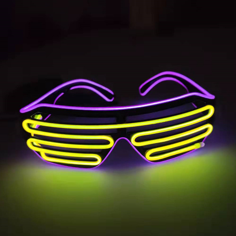 Best Selling Pvc Led Sunglasses For Graduations Celebrations Light-up Shutter Shades For Ramadan Valentine's Day Carnival