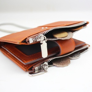 Boshiho Customized Chain <b>Wallet</b> Genuine Leather Purse Bifold Men <b>RFID</b> <b>Blocking</b> Short <b>Wallet</b> - Product Image 4