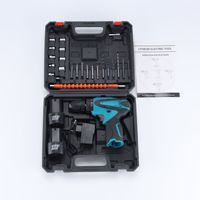 Perceuse sans fil multifonctionnelle 12V pour usage domestique, rechargeable au lithium, avec mandrin auto-serrant et vitesse variable en continu