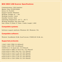 Usb elm327 v1.5 obd2 con pic25k80 y ft232rl com Lector de código de escáner de diagnóstico de interfaz automática original