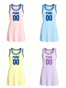 Vestido de Baloncesto Personalizado PURE <span class=keywords><strong>Aloha</strong></span> con Flores Tropicales, Jersey sin Mangas para Mujer, Vestido Tipo Chaleco, Conjunto de Vestido, Vestido en Oferta - Product Image 3