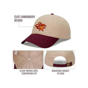 Casquette de baseball structurée en coton à 6 panneaux avec logo brodé personnalisé en gros - Product Image 3