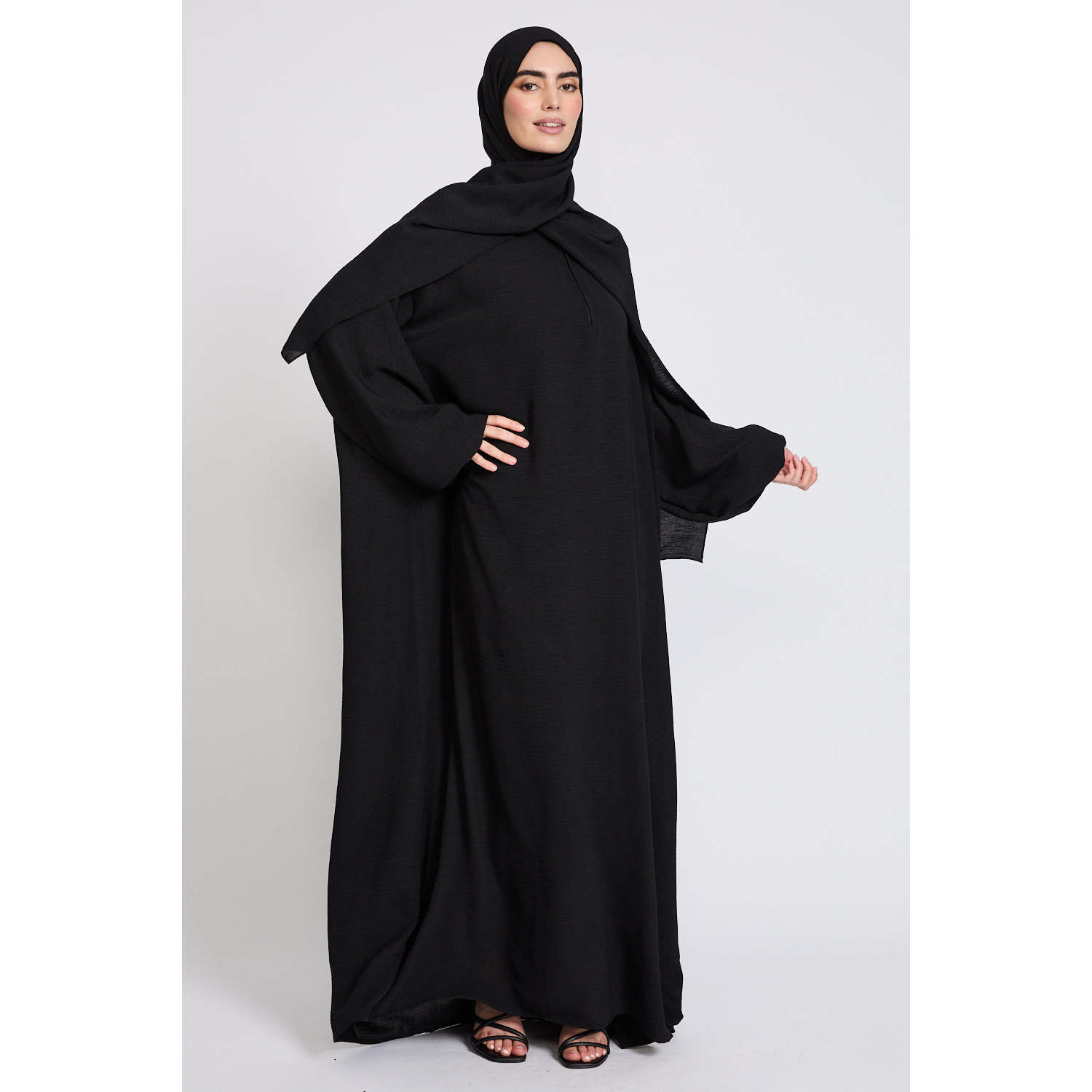 Buy In Bulk Hijab Black Dress Breathable & Prayer-Friendly | Alibaba.com