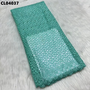 Nouvelle arrivée nigérian Guipure cordon dentelle tissu haute qualité africain eau Souble dentelle tissu pour les femmes <span class=keywords><strong>mariage</strong></span> - Product Image 6