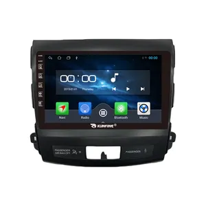 Pour Mitsubishi Outlander 2005-2012 appareil 9 pouces Double 2 Din octa-core Quad voiture stéréo Navigation GPS android voiture radio