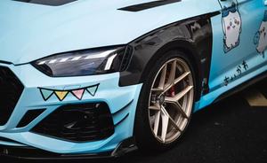 Yaochi Audi <span class=keywords><strong>RS5</strong></span> B9.5 วินด์ไนฟ์ ลิปหน้าคาร์บอนไฟเบอร์ กันชนพร้อมช่องระบายไอเสีย แบบติดตั้งง่าย สภาพใหม่ ใช้ได้กับรถทั่วไป รับประกัน 1 ปี - Product Image 4