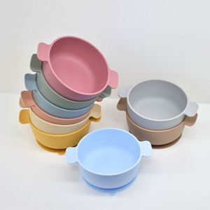 Contenant en silicone anti-fuite avec poignée, design double anse multicolore pour servir salades et collations lors de fêtes - Product Image 3