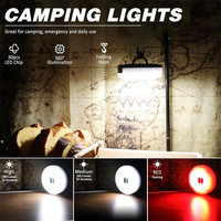 Rollable 2 en 1 Portable Camping Fairy Lights Rechargeable Led Fairy Lights Étanche Camping String Light