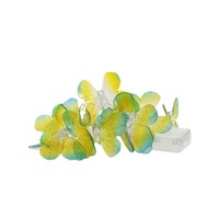 Guirlande lumineuse solaire LED papillon, best-seller transfrontalier, blanc chaud, étanche, haute luminosité, pour la décoration de jardin et de cour