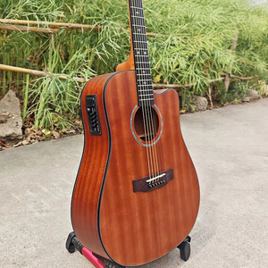 <span class=keywords><strong>Guitare</strong></span> électro-acoustique Aiersi en contreplaqué et acajou massif de 41 pouces, personnalisable, cordes en <span class=keywords><strong>acier</strong></span>, fabriquée en Chine - Product Image 1
