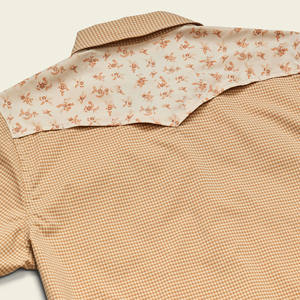 半袖カスタムデジタル花柄印刷メンズ釣りハイキングシャツカウボーイシャツパールスナップとウエスタンヨーク付き - Product Image 6