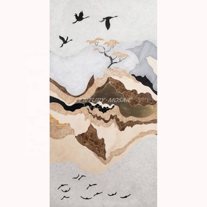 Siècle Mosaïque Fait À La Main Les Quatre Saisons Artistique Mosaïque <span class=keywords><strong>Peinture</strong></span> Conception pour Mur Mural Décor - Product Image 6