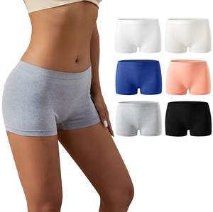 Venta al por mayor de fábrica Ougemei Mujeres Ropa interior sin costuras Bragas Boxer Breve Seguridad Boy Shorts Boyshorts Boxer de las mujeres - Product Image 1