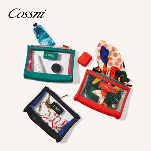 COSSNI-Mini organizador <span class=keywords><strong>de</strong></span> maquillaje <span class=keywords><strong>de</strong></span> PVC holográfico, bolsa <span class=keywords><strong>de</strong></span> <span class=keywords><strong>aseo</strong></span> bonita con logotipo personalizado para viaje, bolsa <span class=keywords><strong>de</strong></span> maquillaje con cremallera - Product Image 1