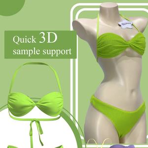 Conjunto de Dos Piezas de Crochet Sexy para Verano, Top Corto y Traje de Baño de Punto, Ropa de Playa - Product Image 4