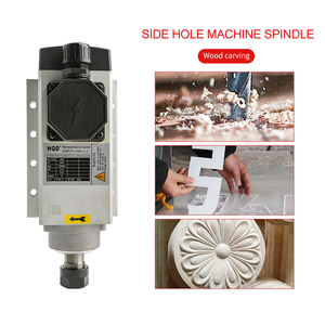 Hqd Motor de Husillo CNC ER20 2.2kW Refrigerado por Aire Cuadrado para Máquina Router CNC, Baja y Alta Velocidad, Husillo de Perforación y Fresado de 2.2 kW - Product Image 5