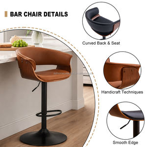 Nuovo Design Personalizzato di Sedie da Bar Moderne in Stile Europeo e Nordico, con Gambe in Metallo e Seduta Girevole, per Casa, Ufficio e Hotel - Product Image 5