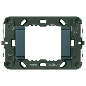 Vimar Idea <b>Wall</b> Plate 2M Grey Plastic Frame For <b>Plugs</b> Sockets - Product Image 1