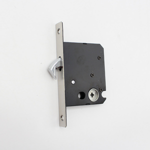 Serrure de <span class=keywords><strong>porte</strong></span> <span class=keywords><strong>coulissante</strong></span> carrée série 160 mm, acier inoxydable 304, design de bouton dissimulé, serrure <span class=keywords><strong>à</strong></span> <span class=keywords><strong>clé</strong></span> pour la confidentialité - Product Image 5