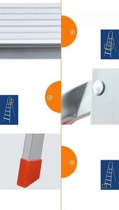 Échelle pliante en aluminium à 4 marches pour la maison, vente en gros d'usine - Product Image 4