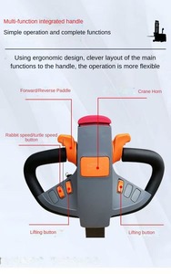 Lift <span class=keywords><strong>Stacker</strong></span> Mast Legless Electric <span class=keywords><strong>Stacker</strong></span> Kapasitas Beban 1000kg Tinggi Angkat 2500mm Cocok untuk Semua Ukuran Deck Pallet Forklift - Product Image 2
