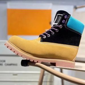 Bottes de travail occidentales pour hommes, de luxe, originales, de créateur, à lacets, imperméables, respirantes, en cuir véritable, durables et chaudes - Product Image 3