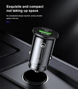 Mini chargeur de voiture intelligent haute vitesse 4.8A charge rapide adaptateur USB double port US Standard allume-cigare électrique téléphone portable - Product Image 2