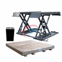 3000kg 4000kg hidrolik dikey taşınabilir araba çift makaslı kaldırma tezgahı Mini tam artış araba asansör