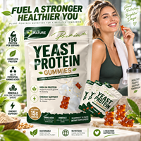 Gummies protéinés à la levure naturelle, haute teneur en protéines, soutien énergétique, sans gluten, certifiés GMP, minéraux et vitamines – Vente chaude OEM/ODM