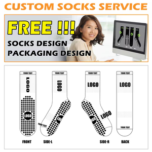 OEM Custom Designed Women's High Crew Non-Slip Grip Knitted Yoga Pilates <b>Socks</b> for Sport Fitness Indoor Floor High Quality - Product Image 5