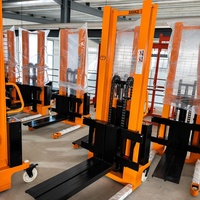 Apilador Eléctrico de Palets de 1000 kg, Altura de Elevación de 3 m, Tipo de Mástil Doble, para Almacenamiento en Almacenes, Certificado CE