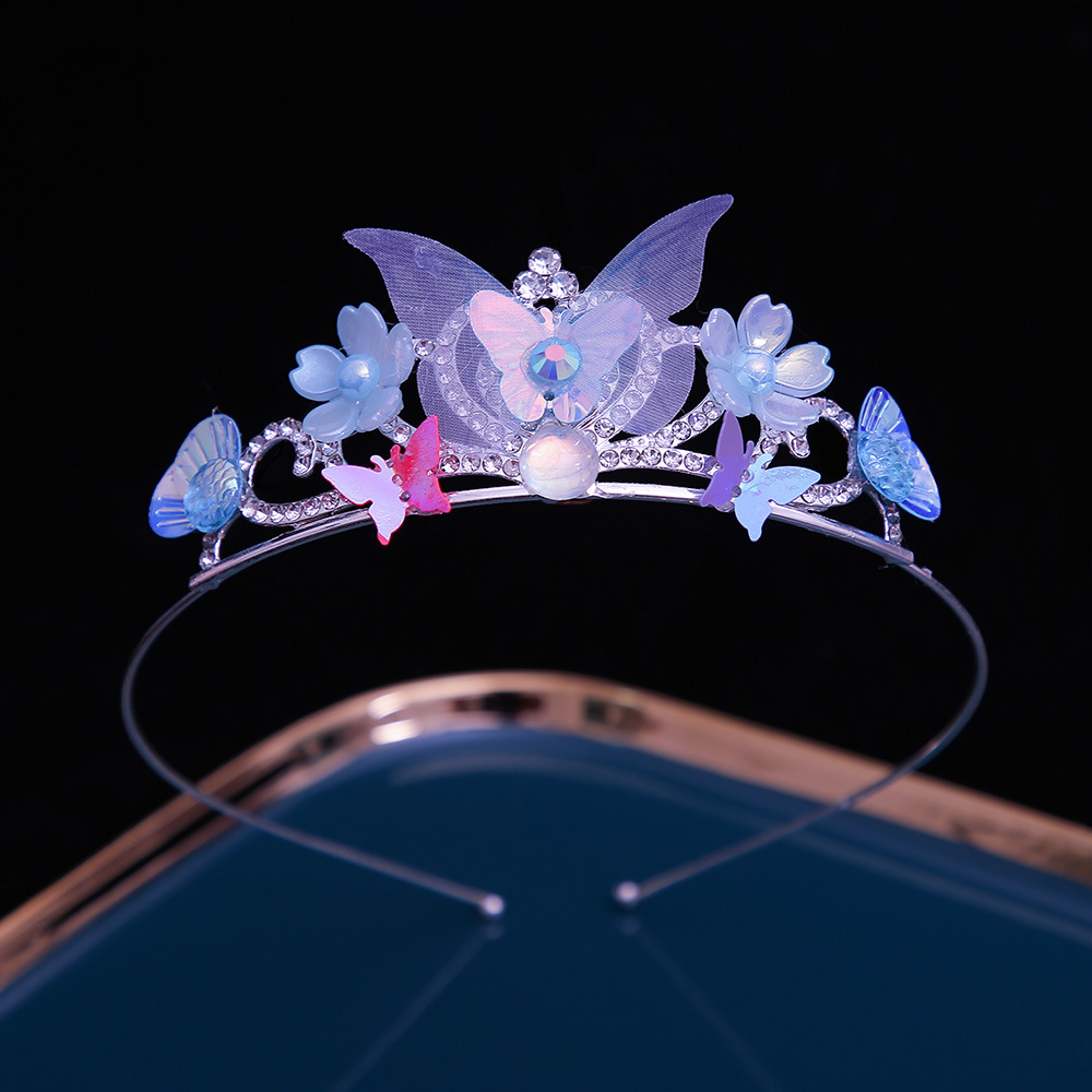 Argent épais 1182 papillon princesse bleu