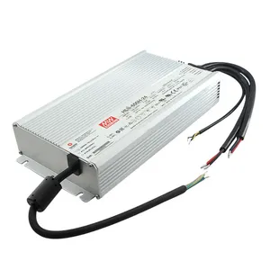 Mean Well-controlador Led HLG-600H-24, Modo C. v + C, utilizado para aplicación al aire libre, controlador LED impermeable IP67, 600W, 24v