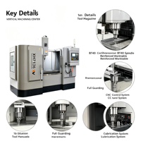 Mesin Permesinan Vertikal XH7136 3 Axis BT40 24T ATC Heavy Duty Presisi Tinggi CNC untuk Cetakan Logam dan Suku Cadang Otomotif