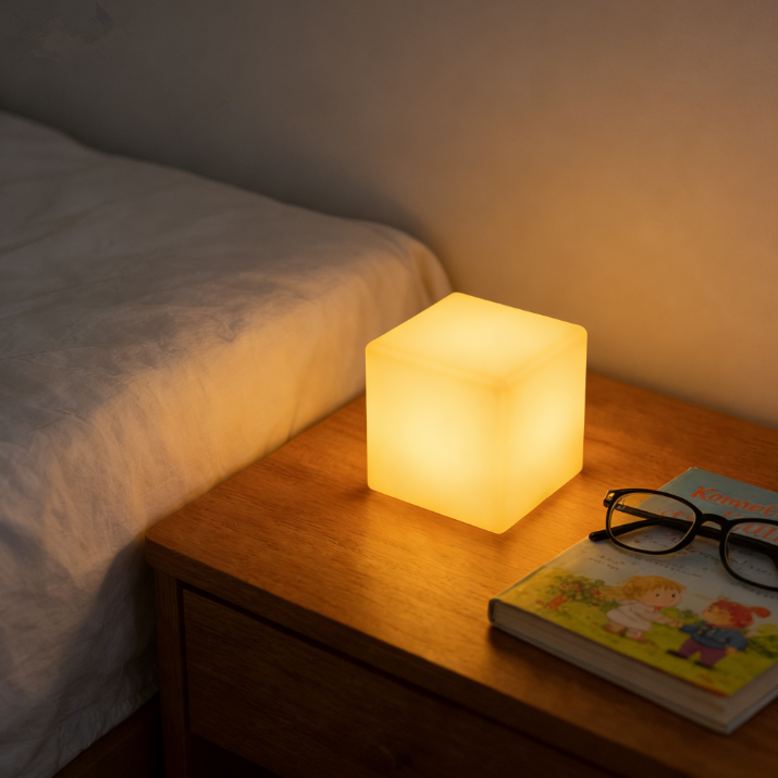 4-inch Dimmable LED Night Light Mood Lamp for Kids and Adults 16 RGB Colors Rechargeable Remote Control Decorative Lighting