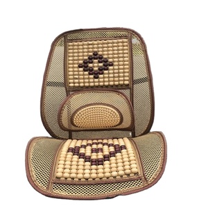 Cuscino Coprisedile Auto in Legno di Alta Qualità per Raffreddamento Estivo, Personalizzabile con Supporto Lombare - Product Image 1